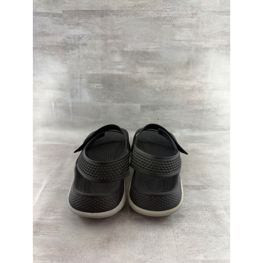 Crocs LiteRide 360 Sandals Women Sz 7 Black Grey Comfort Strappy 206711 - Picture 5 of 11